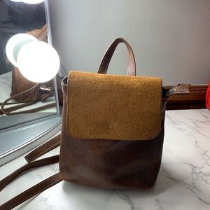 Brandy Melville brown vintage small backpack